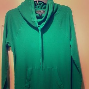 Women's Ralph Lauren Kelly Green Cowl Neck Top